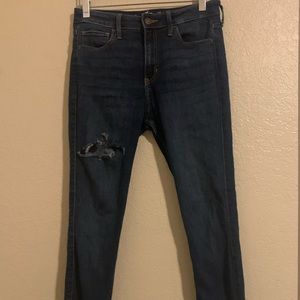 Hollister High-Rise Skinny Jeans Dark Denim size 7R